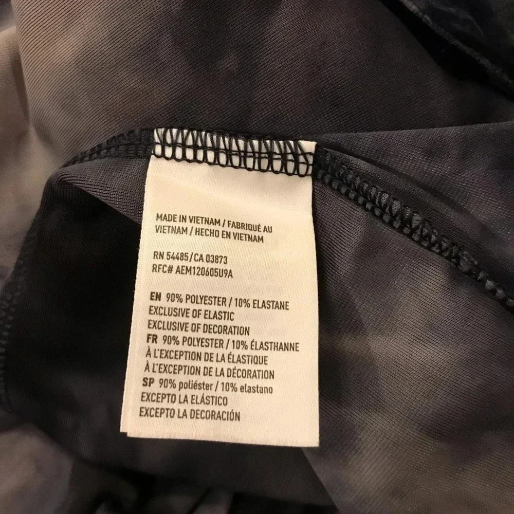 American Eagle Off Shoulder Top Tie Dye Velour - Picture 8 of 11